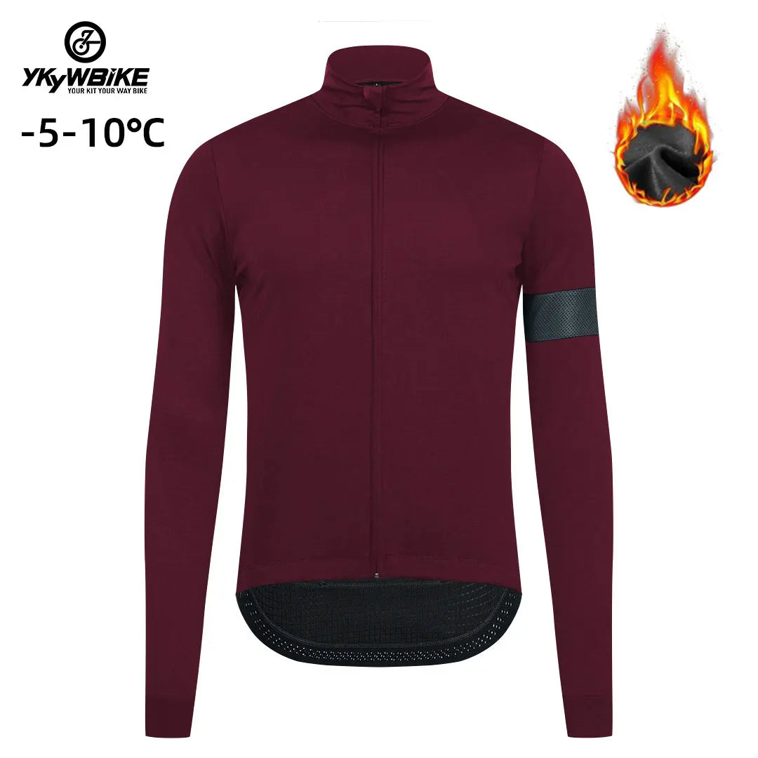 Winter Cycling Jacket Outdoor Warm Fleece Coat Thermal Bike Jacket Mtb Bicycle Jersey Weatherproof Windbreaker 5 color