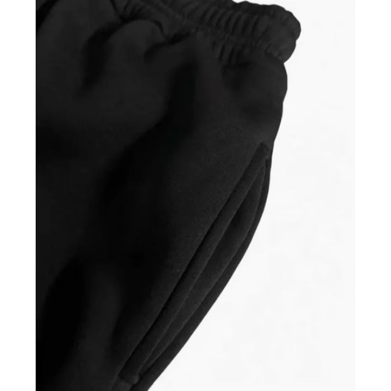 New men's jacket + thickened pants set, suitable for autumn and winter seasons, office, outdoor leisure, and fashionable sports