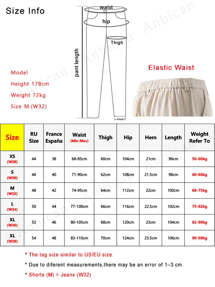 Men's Light&Thin Polyester Elastic Waist Semi-Wide Loose Slacks Drape Suit Pants