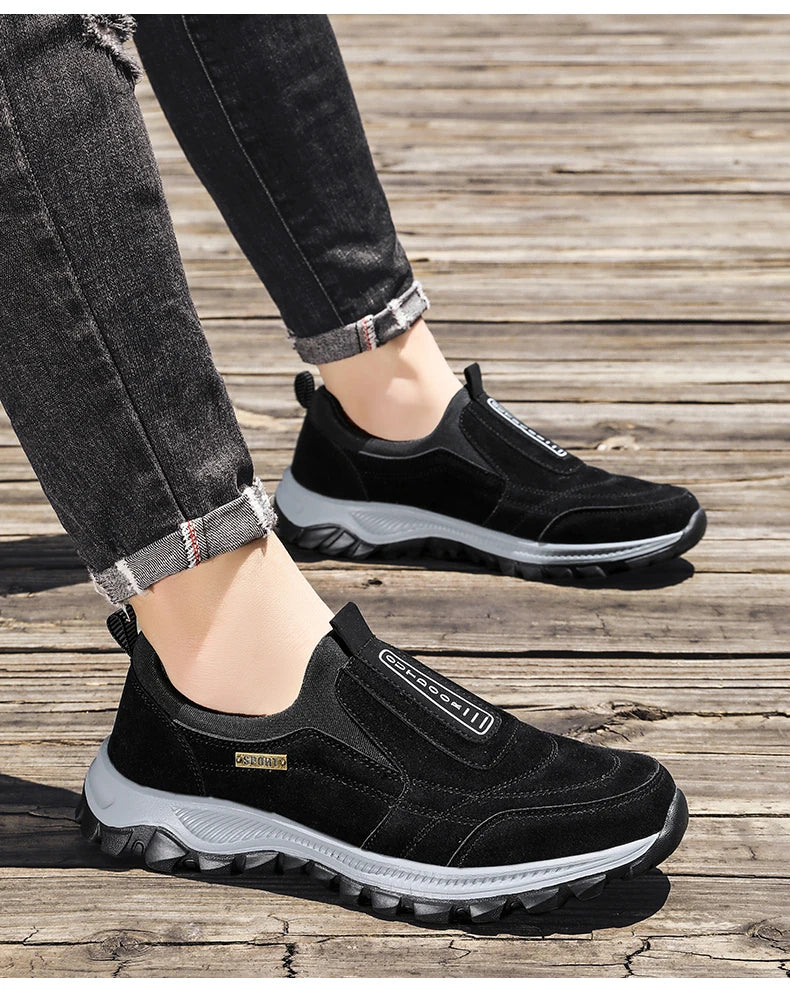 Outdoor Comprehensive Training Shoes Casual Men's Shoes Breathable Suede Leather Shoes Non-slip Walking Shoes Sports Shoes