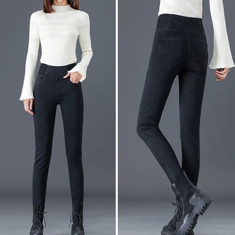 High Waist Slim Denim Pants Stretch Leggings Vaqueros Casual Pantalones Jeans