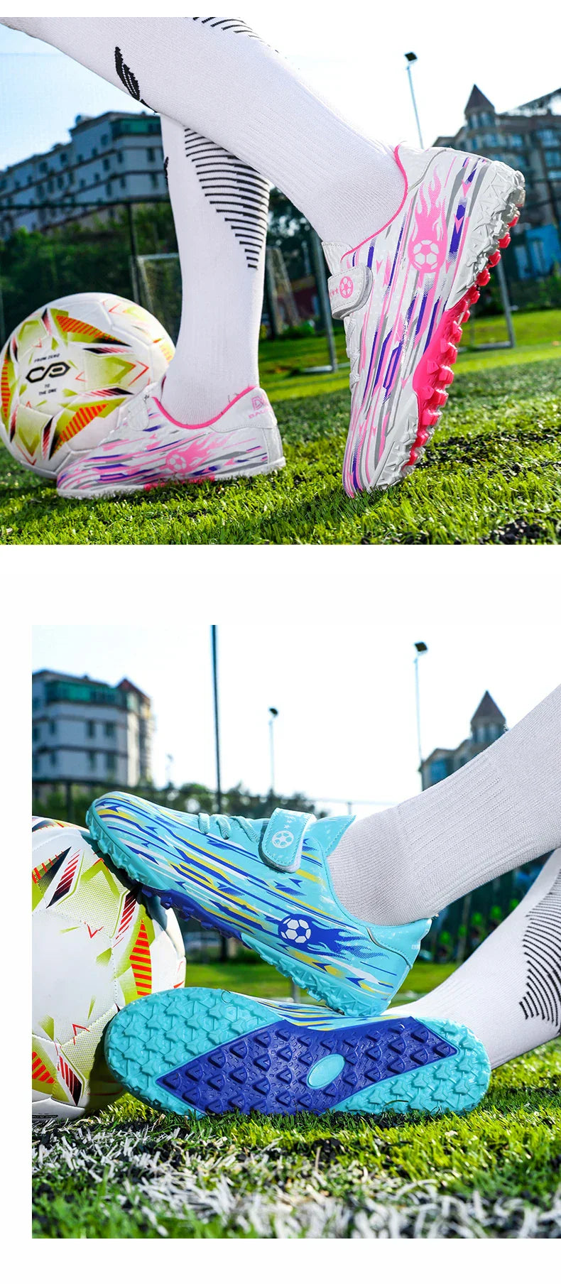 New Kids Professional Soccer Shoes TF Indoor Men Football Field Boots Original Football Shoes Society Cleats Grass Training Fast