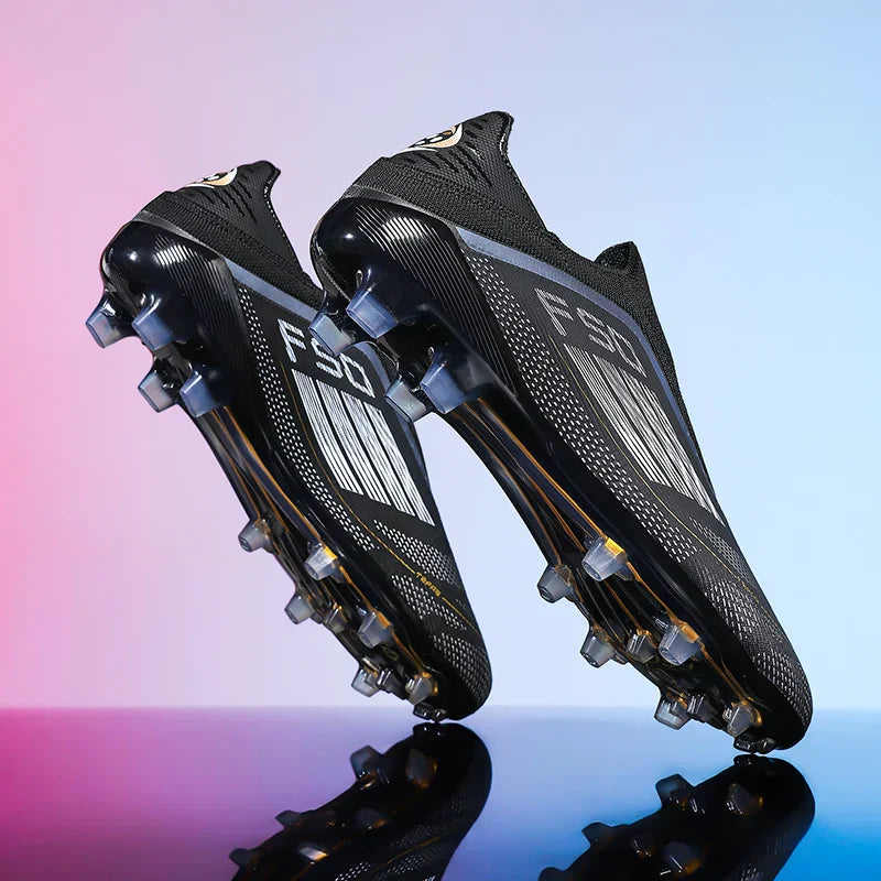 Men Training Soccer Shoes FG Breathable Drop Shipping Match Sport Cleats Football Boots Ultralight Long Spikes Indoor Sneakers