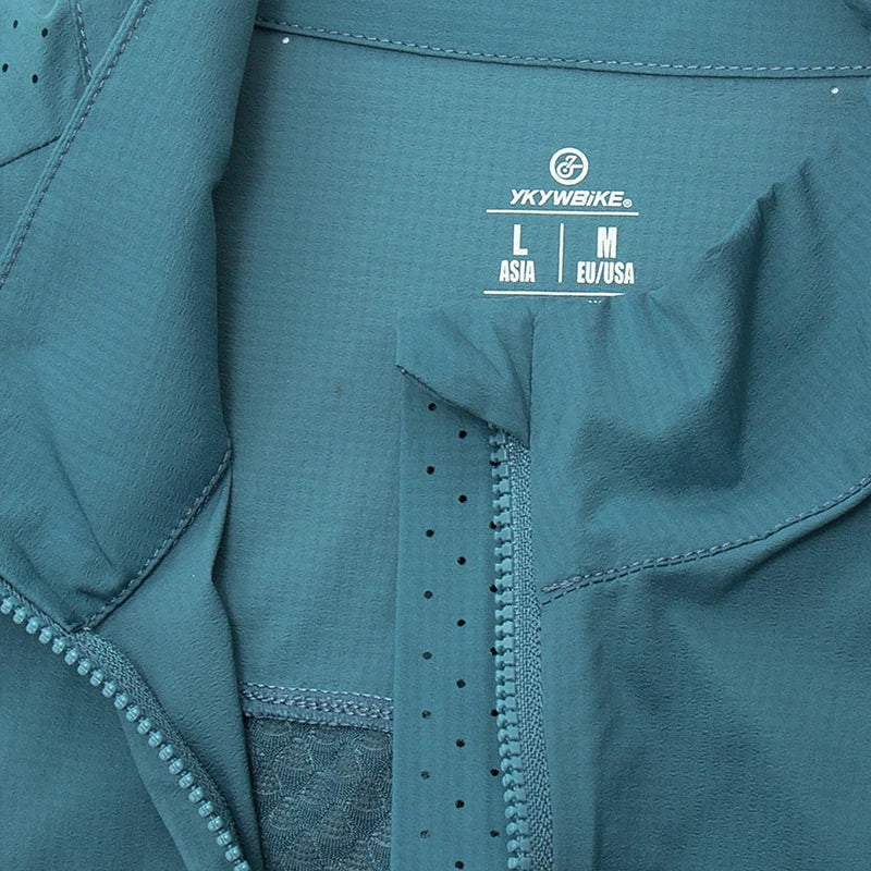 Men Windproof Waterproof Long Sleeve Cycling Jacket YKK Double Zipper Breathable MTB Bike Clothing Tops Pro Team Jersey