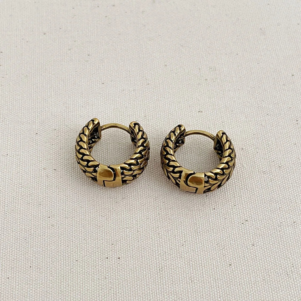 Fashion Jewelry Sweet Korean Temperament Metal Geometric Hoop Earrings For Women Party Gifts Simply Design Accessories