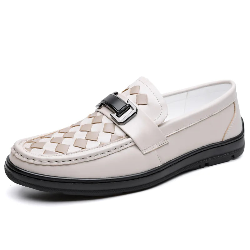 Soft Sole Loafers Shoes for Man Summer Autumn New Designer Leather Shoes Male Fashion Business Casual Luxury Shoe Man