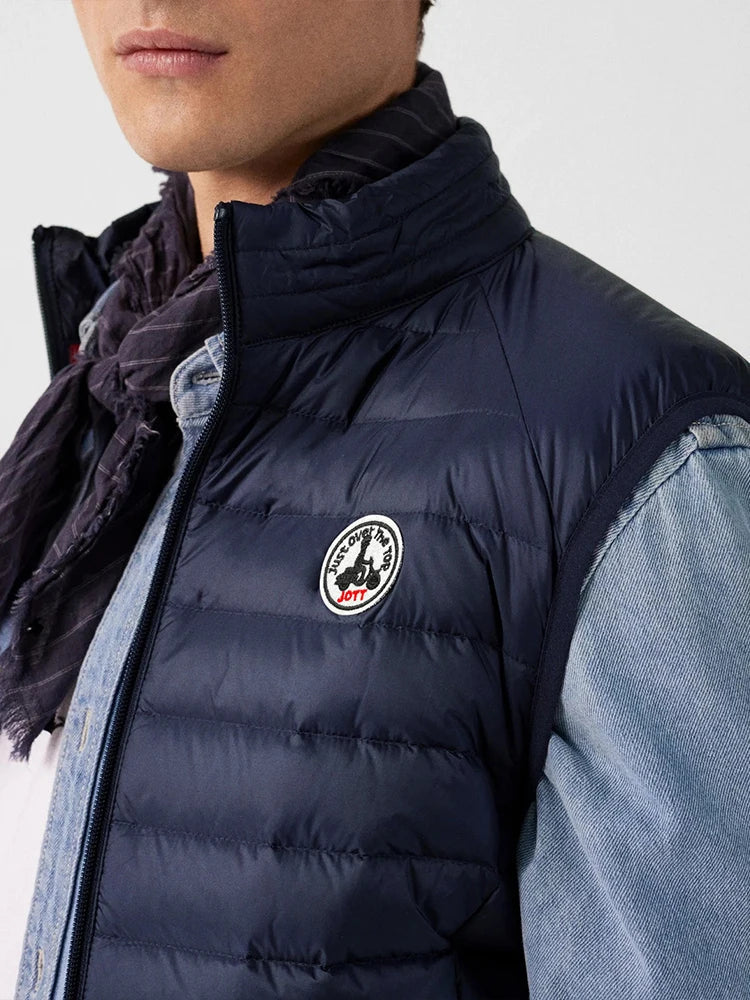 Spring Autumn Men Women Long sleeves Embroidery logo Zipper Front Going Out Light Thin Hooded Down Jacket Warm And Windproof