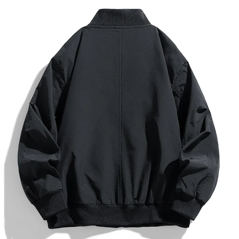 Spring Autumn Plus Size Jacket Men's Pocket Loose Fashion Brand Coat 130kg 7XL bomber jacket 5XL 6XL workwear jacket