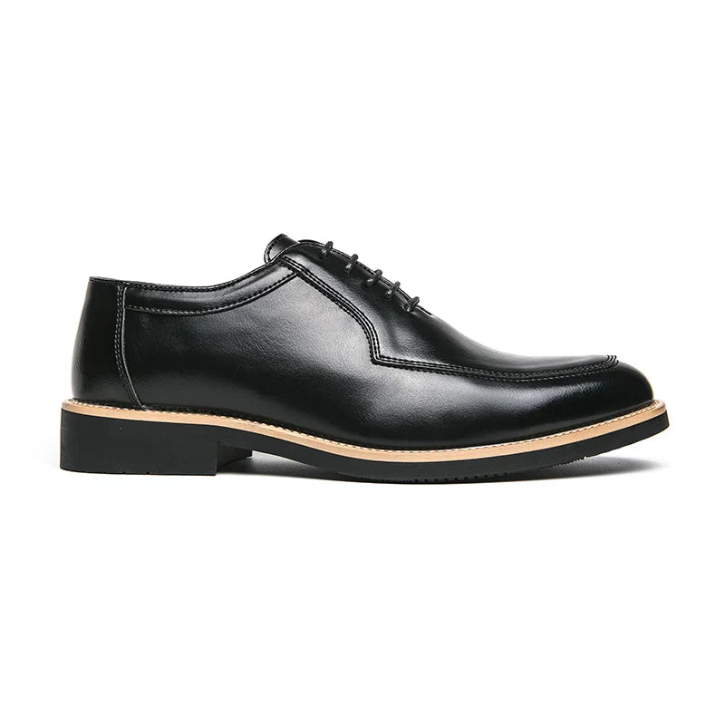 Hot Selling Pointed Dress Shoes Europe America Casual Versatile Men's Low Top Shoes High-end Banquet Office Men's Business Shoes