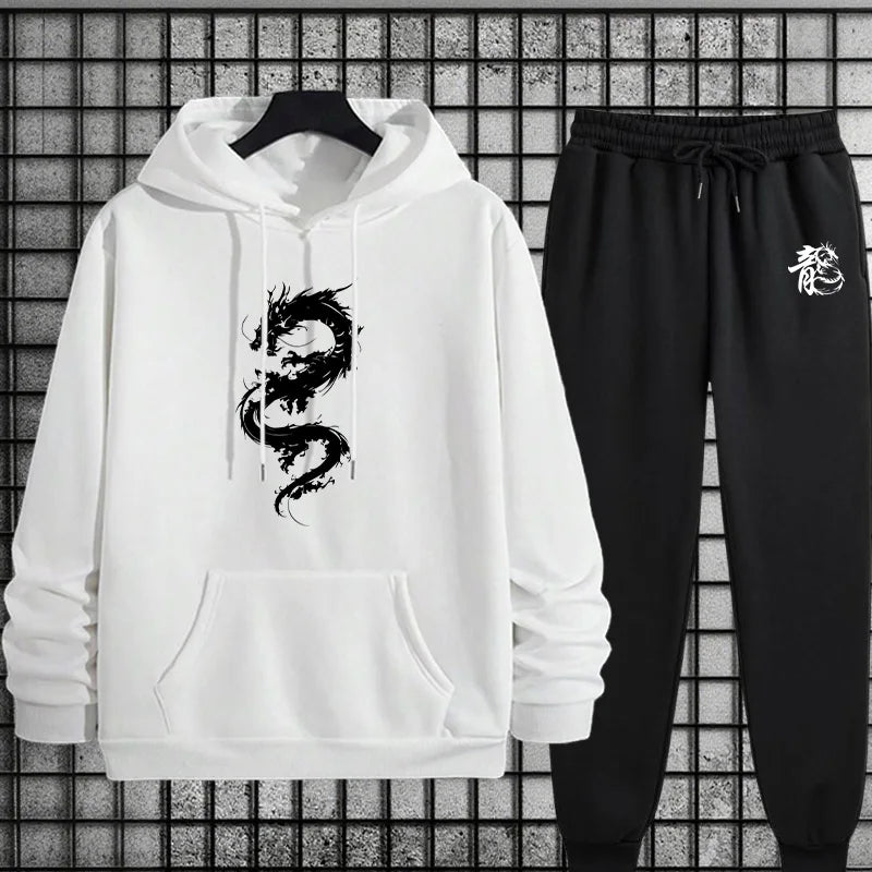 Outdoor Daily Sports Comfortable Quality 2026 Spring Hot Sales Casual Men's Hooded Tracksuit Single Sweatshirts And Sweatpants