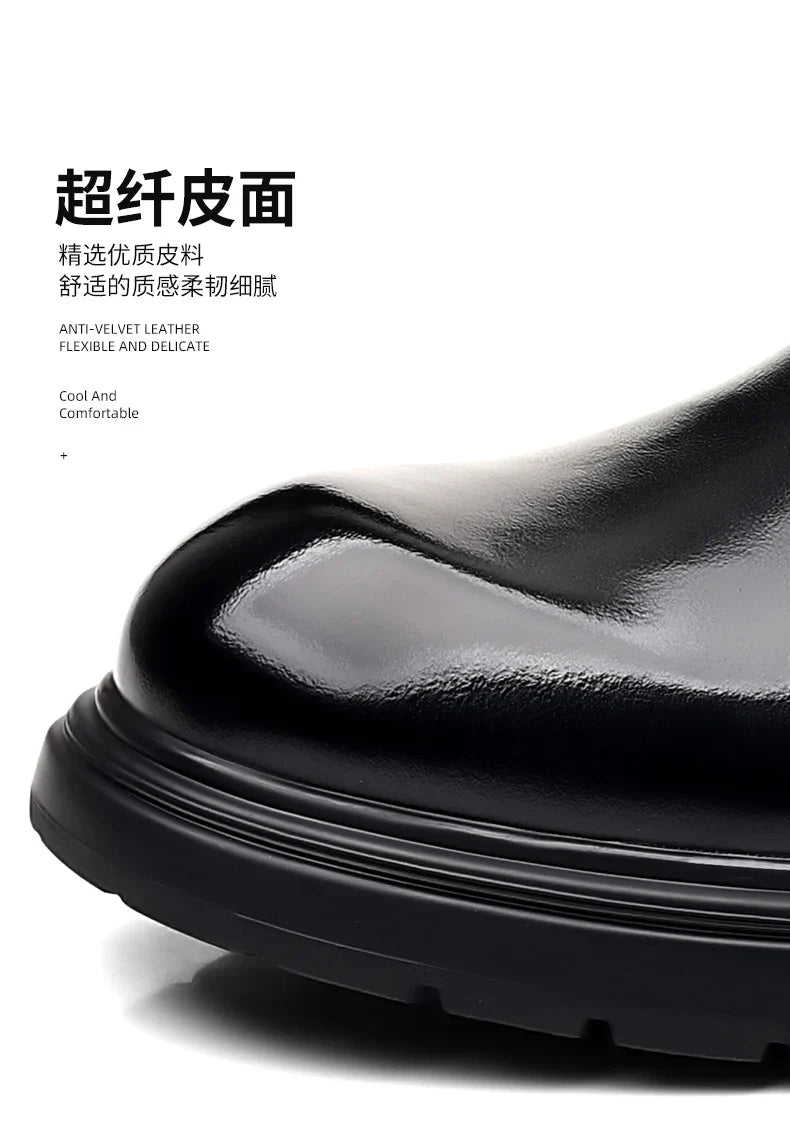 Business Men Shoes Patent Leather Man Brogues Shoes Fo Man Dress Shoe Loafers Pointed Toe Male Moccasins Plus Size Shoes for Men