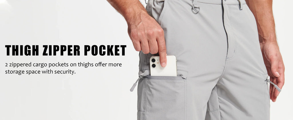 Summer Moisture Wicking Casual Shorts Mens Cargo Work Shorts Running Jogging Sports Bottoms Nylon Rip-Stop Short Pants