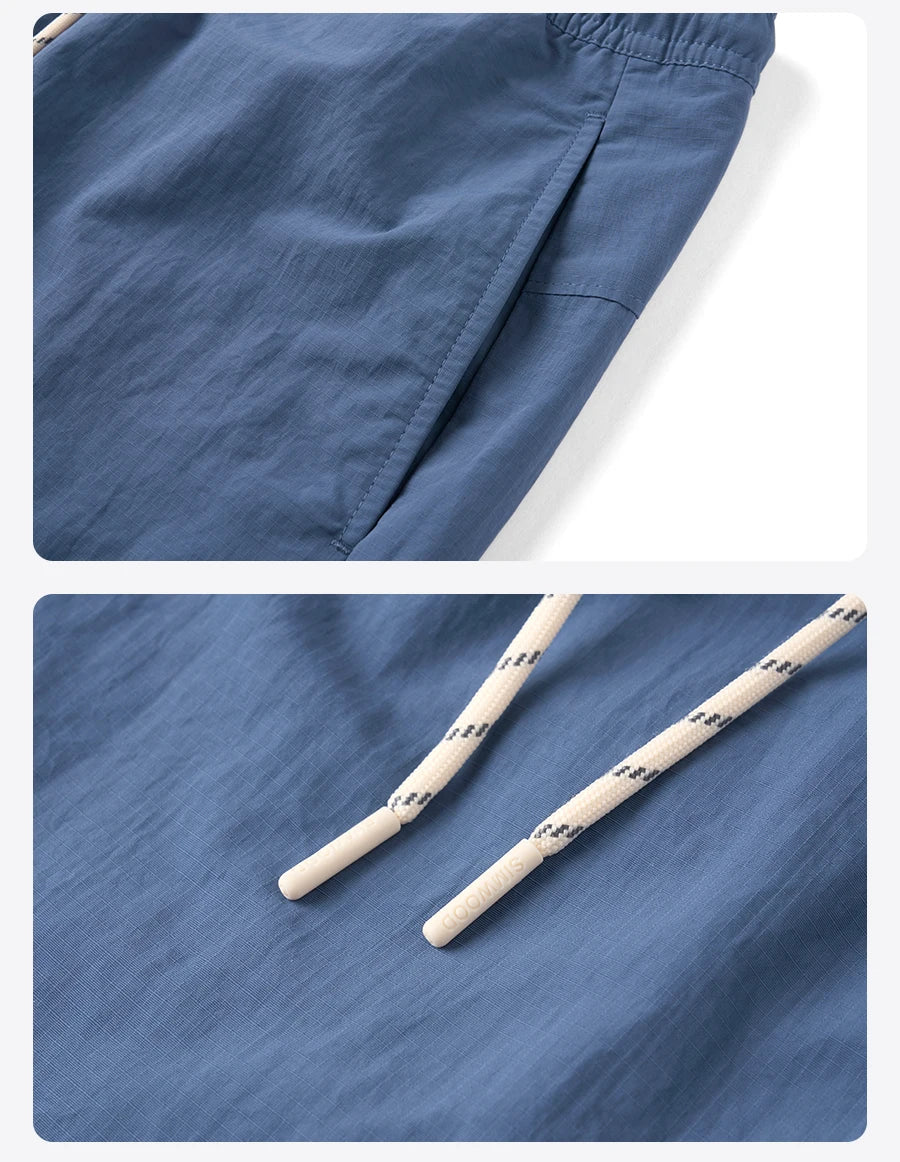 Quick Dry Nylon Shorts Loose Fit 130gsm Lightweight Summer Men's Essential Daily Wear Breathable Beach Shorts For Men