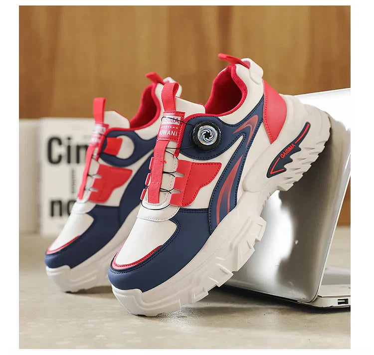 2025 Autumn New Men's Versatile High-Top Trendy Thick-Soled Running Shoes Breathable Casual Trendy Shoes