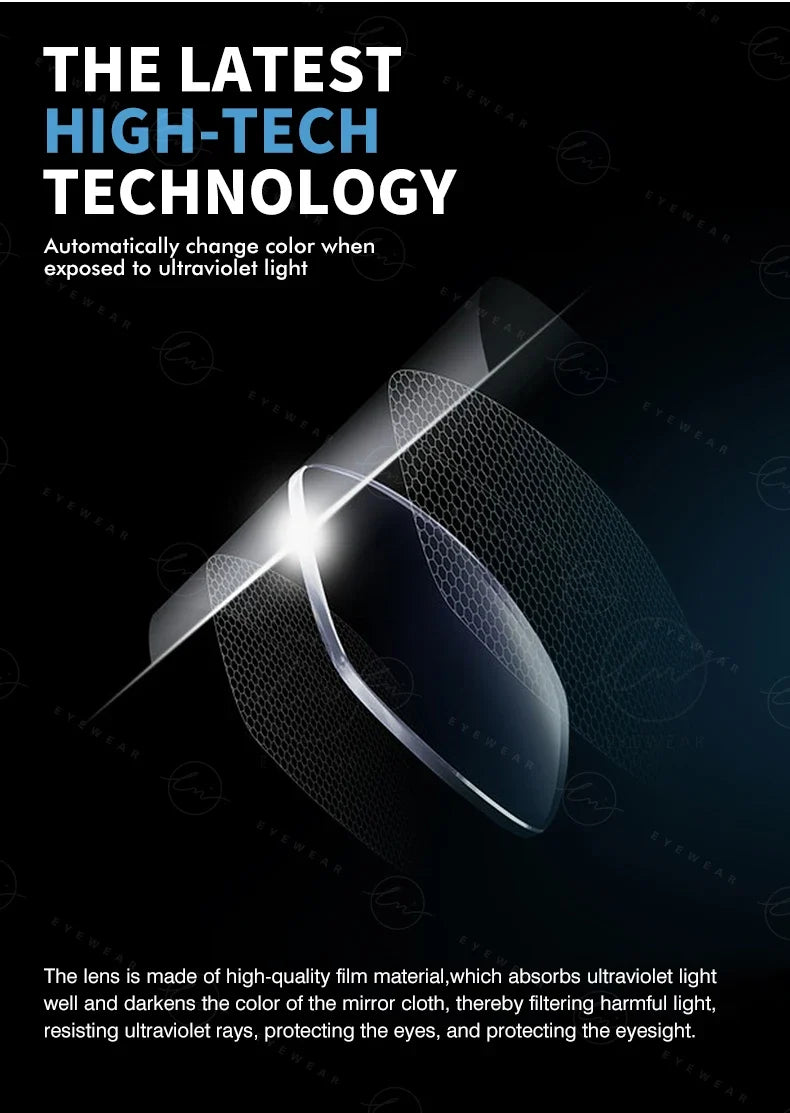 High Quality Carbon Fiber Sunglasses Polarized Man Photochromic Sun Glasses Woman Anti-glare Chameleon Goggle zonnebril