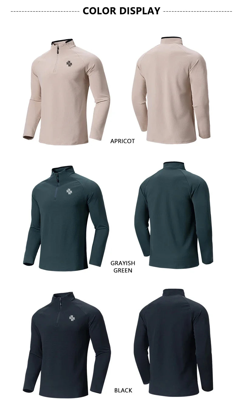 Autumn/Winter High Quality Men's/Women's Outdoor Sportswear Fashion Business Casual Breathable Long Sleeve T-Shirt Tops