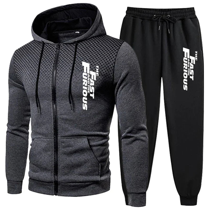 Hot Sale Men's Tracksuit Hooded Casual Single Piece Zipper Sweatshirt And Daily Single Sweatpants Comfort Outdoor Jogging Sports