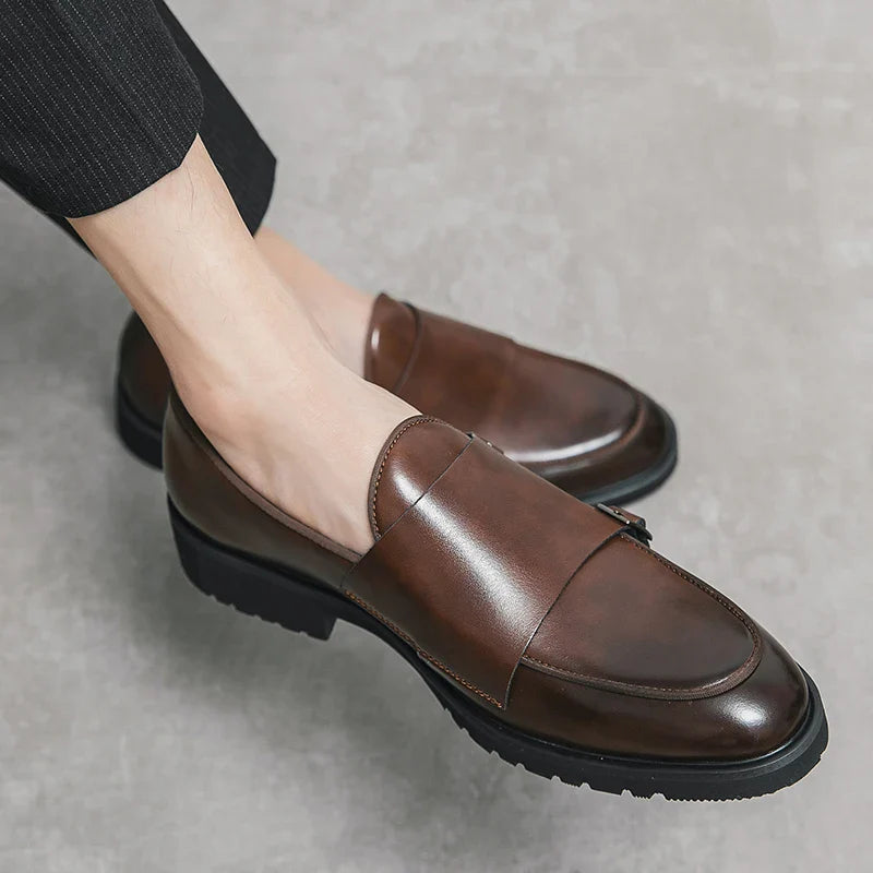 2026 Man Split Leather Shoes Rubber Sole Man Business Office Male Dress Lether Shoes Genuine Leather Wedding Party Shoes Plus 46