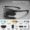 Cycling Polarized glasses Bike Sunglasses Outdoor Sports Sunglasses MTB PC Goggles Eyewear 5/3 Lens Bicycle Accessory