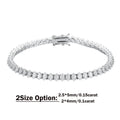 0.1/0.15carat Marquise Cut Moissanite Diamond Tennis Bracelets with Certifcate S925 Silver Bridal Wedding Bracelet for Women