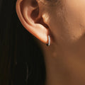 D Color Sparkling Moissanite Earrings 925 Sterling Silver Classic Shining Circle Hoop Earrings For Women Fine Jewelry