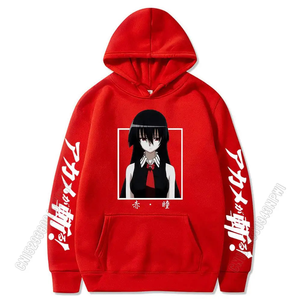 Akame Ga Kill Uniex هودي أنمي عصري بأكمام طويلة هودي للجنسين كنزات نسائية لربيع رياضي ملابس خارجية معطف