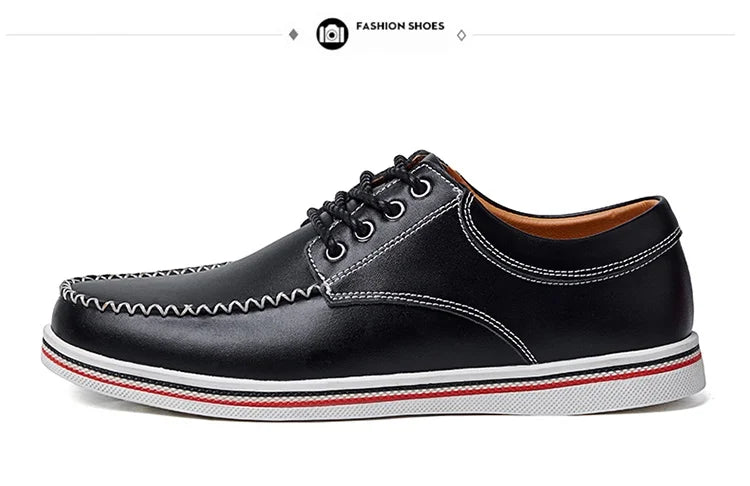 Men's casual business shoes flat shoes men's shoes handmade casual shoes British business people dress casual shoes plus size 47