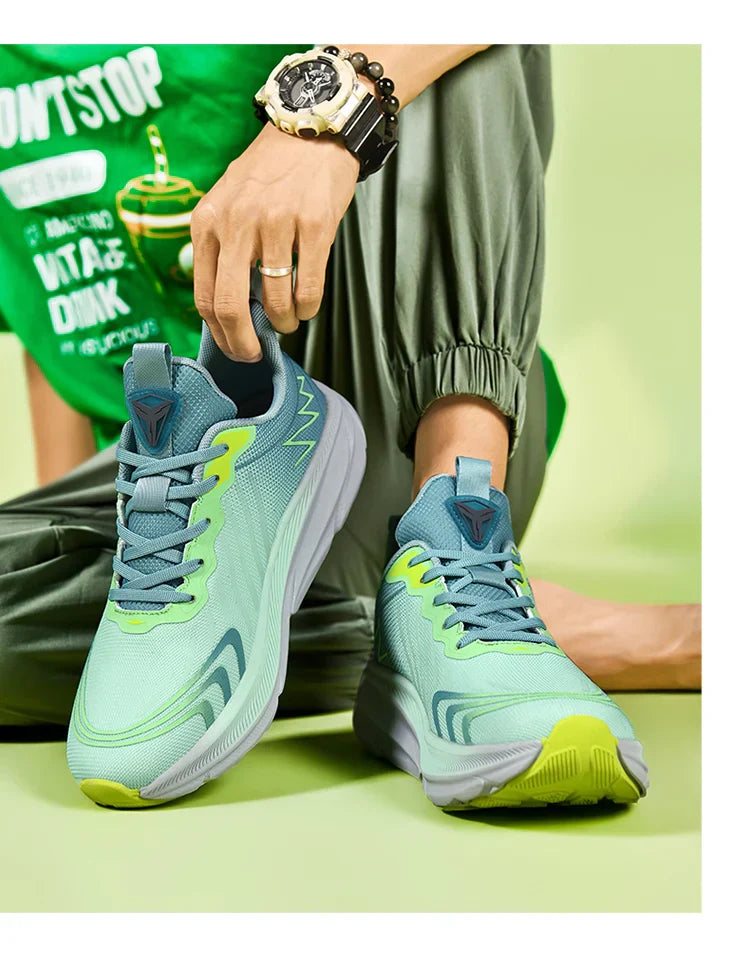 Carbon Plate Air Cushion Running Shoes for Men Soft Chunky Sneakers Women Daily Commuting Shoes Outdoor Casual Walking Shoes
