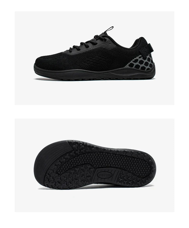 Knit Barefoot Shoes Unisex Zero Drop Wide Toe Sneaker Minimalist Breathable Causal Walking Shoes