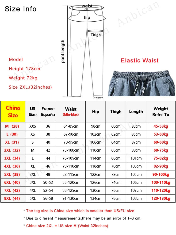 Men's Jogger Jeans Streetwear