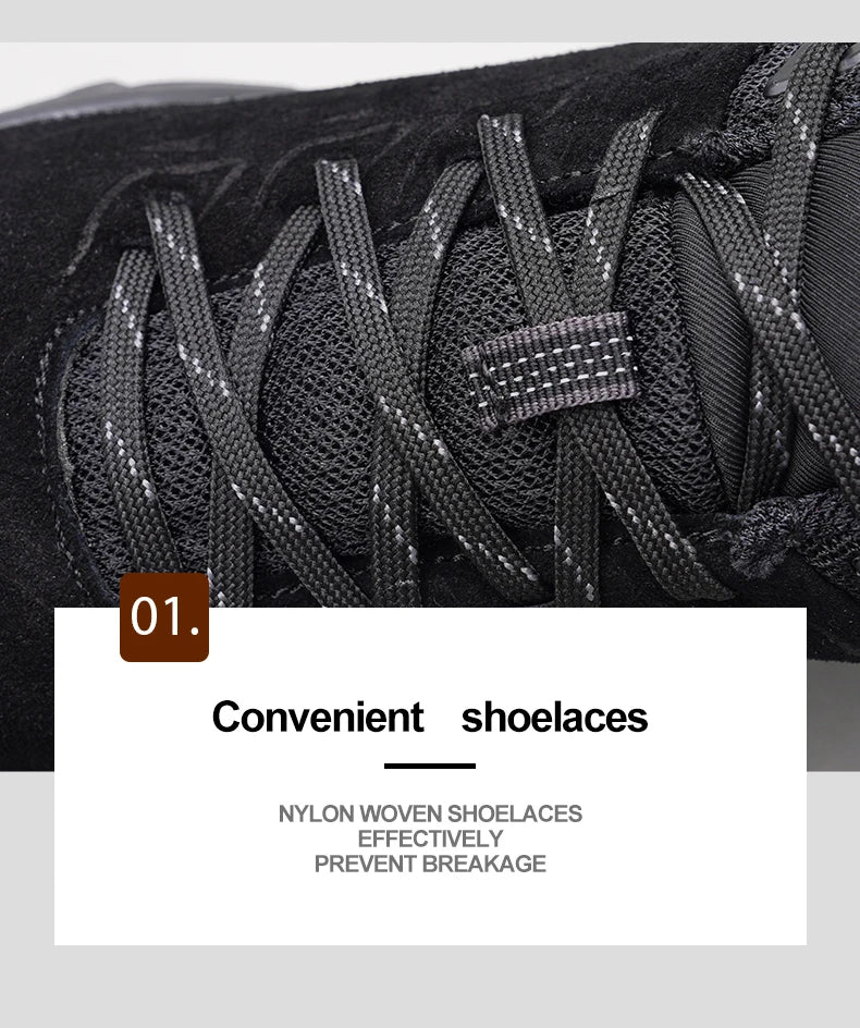 Latest Men's Hiking Shoes Wear-resistant Non-slip Outdoor Sneaker Rock Climbing Trekking Hunting Men Sports Suede Leather
