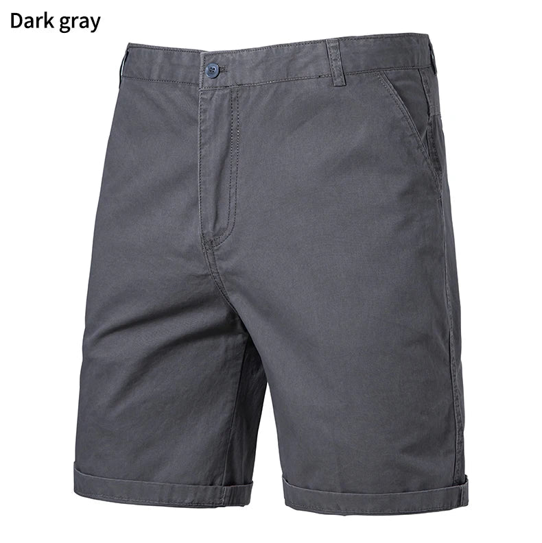 Summer Men Shorts 100% Cotton Mens Casual Shorts Male Bermuda Cargo Overalls Sport Work Shorts