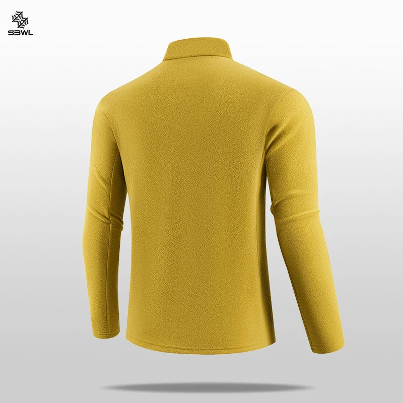 SBWL Autumn/winter high quality men autumn and winter outdoor sports skiing, running and cycling with warm long sleeve T-shirt