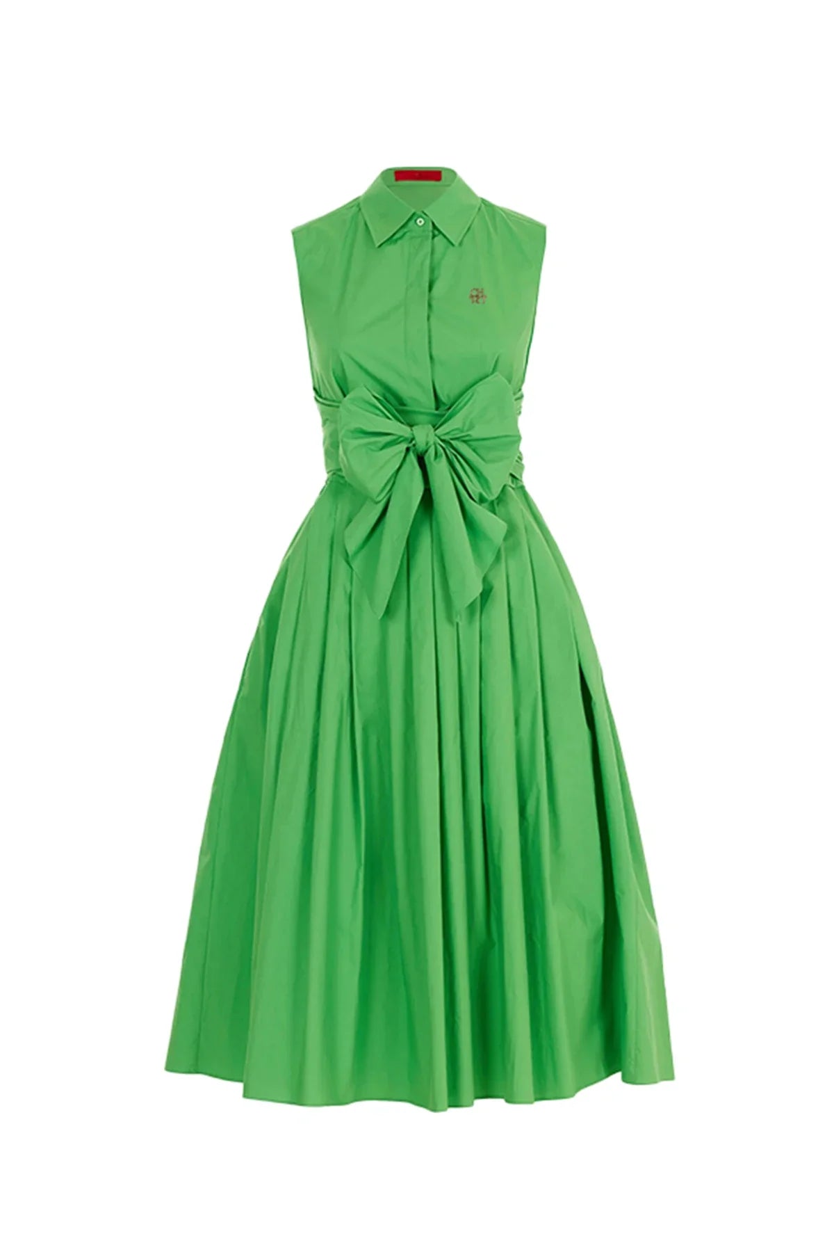2024 Summer New Casual Commuting Elegant Lapel Women's Dress Fashion Solid color Ruched Buttoned V Neck Shirt Dresses