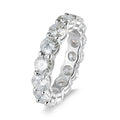 D VVS1 Moissanite Ring GRA Certified 5mm Lab Diamond s925 Sterling Silver 18k White Gold Engagement Rings for Women Man