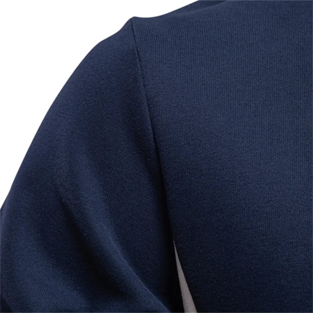 Mens Patckwork Cotton-blend Crew Neck Sweatshirts Fashion Casual Sport Round Neck Pullover Sweatshirt for Men