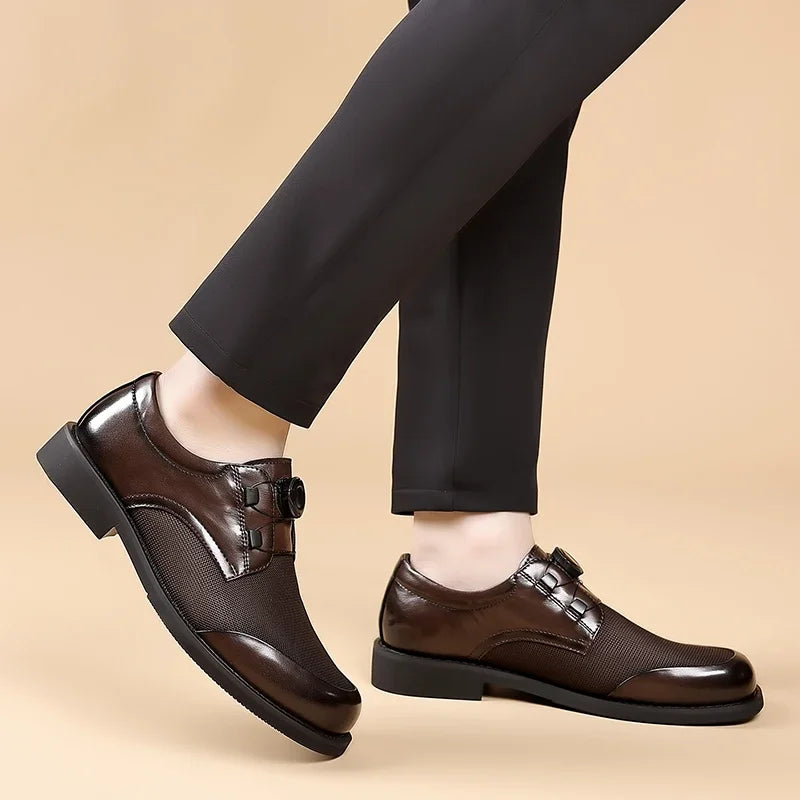 Classic Leisure Business Footwear Male 2025 New  Loafers Mens Oxford Shoes Leisure Walking Shoes Handmade Casual Leather Shoes