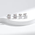 D Color 1CT Moissanite Stud Earrings 925 Sterling Silver Wedding Engagement Lab Created Diamond Jewelry For Women Gift