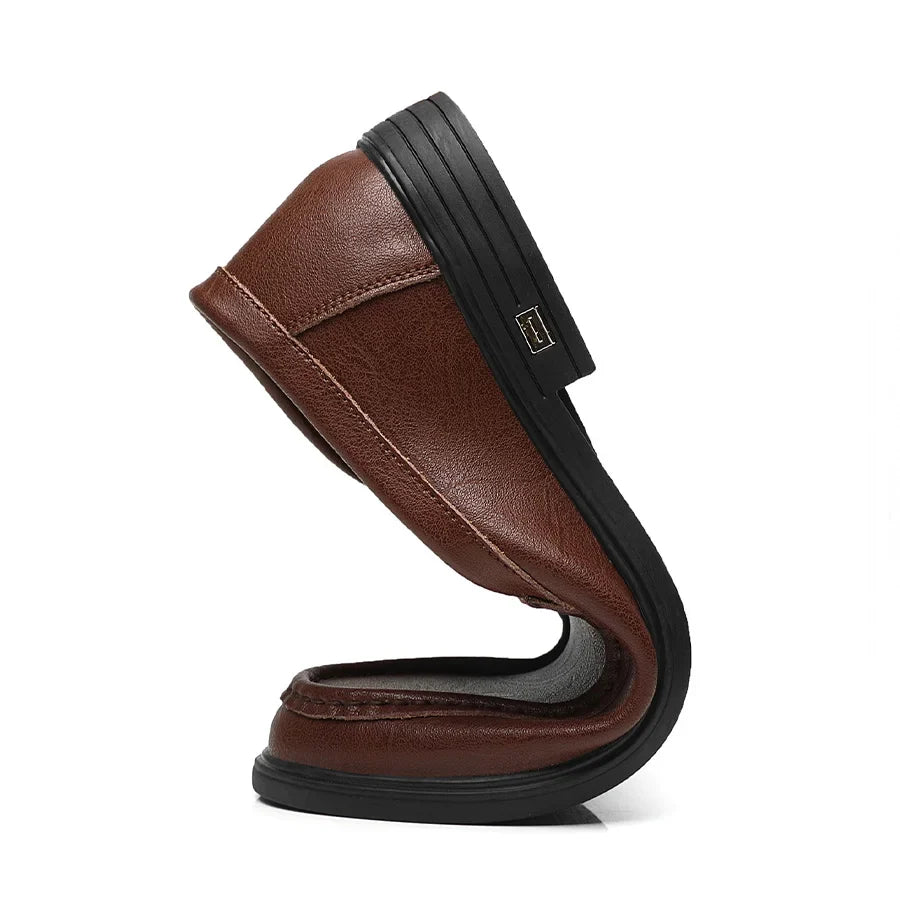 British Style Men's Work Shoes, Lightweight Slip-On Comfortable Loafers, Men's Driving Shoes
