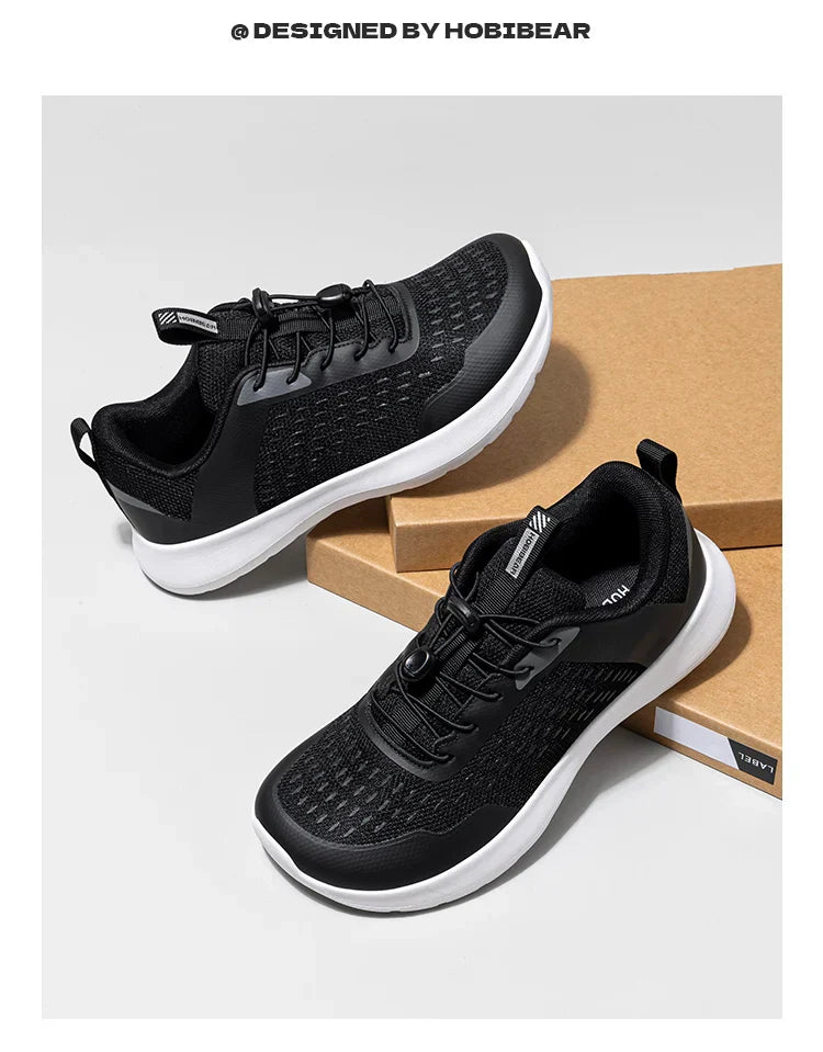 Wide Toe Running Shoes for Men Women Elastic Band Non Slip Sneakers Comfortable Walking Shoes