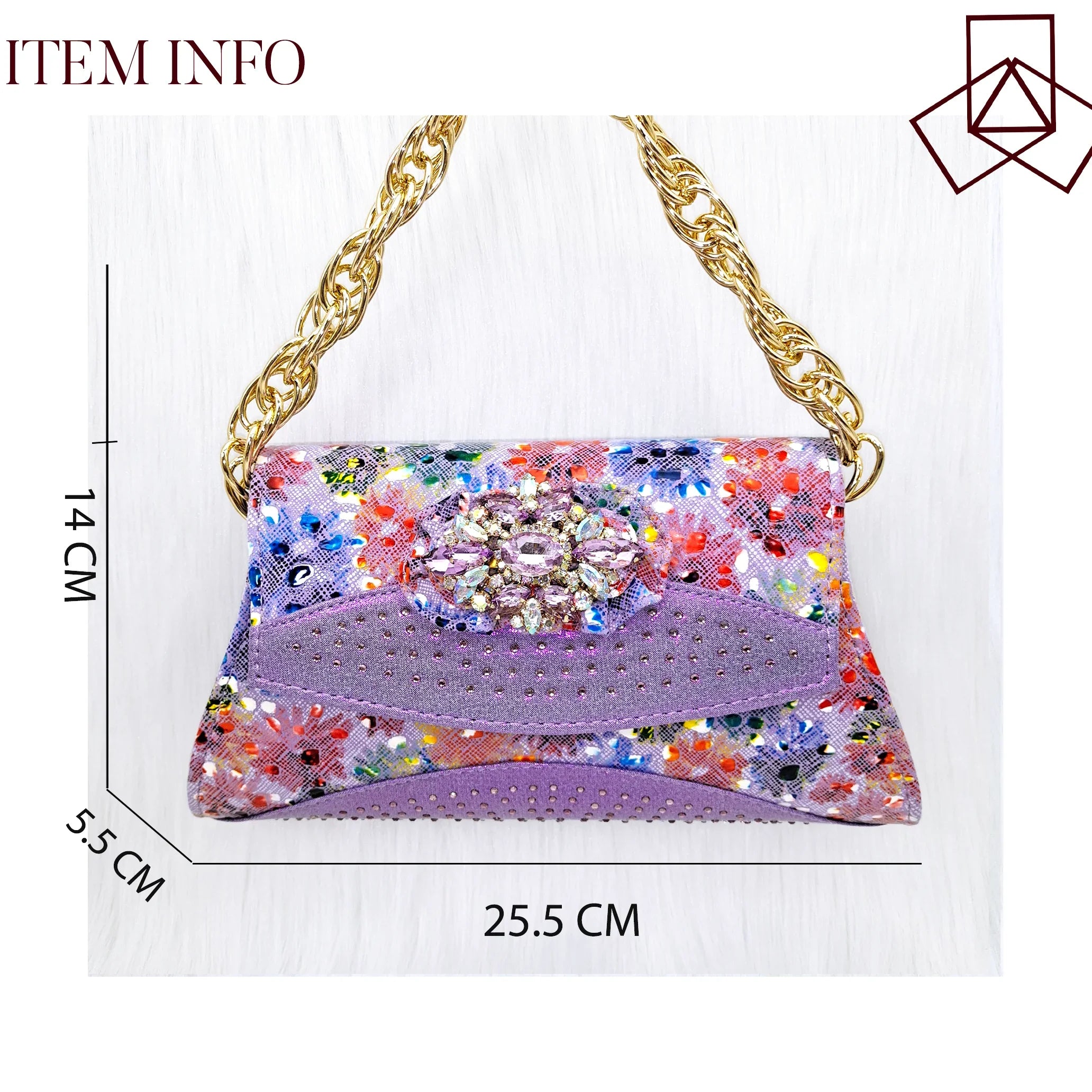 Flash Diamond Decoration Women's Bag With Comfortable Shoes