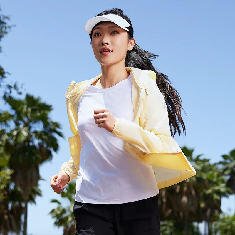 running sunscreen clothing men summer breathable hooded thin jacket UV UPF50 skin coat pair