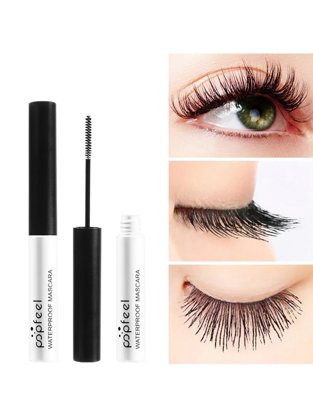Professional Eye Makeup Set: Eyeshadow Palette, Eyeliner, Brow Pencil, Mascara +8 Makeup Brushes - Perfect for Beginners