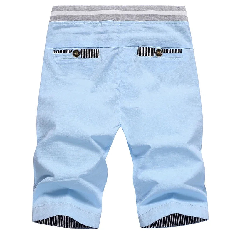 Newest Men Cotton Fashion Men Short Summer Casual Shorts Linen Mens Shorts Bermuda Beach Short Plus Size 4XL Joggers Male Hot
