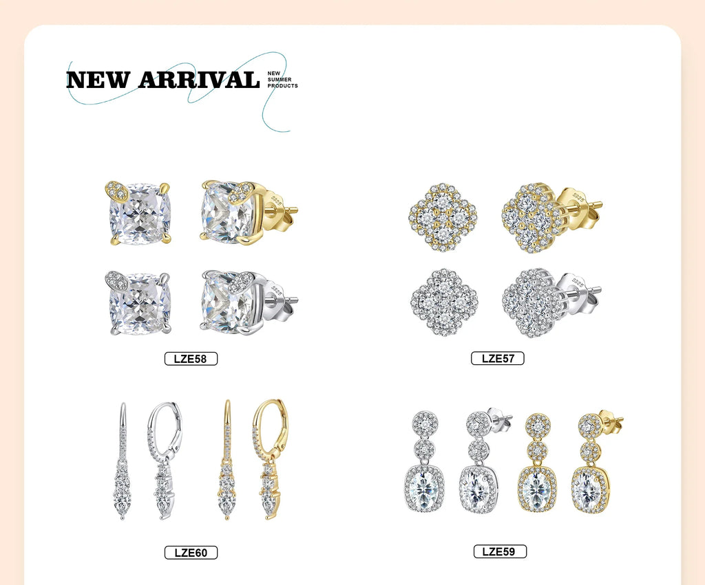 Exquisite 925 Silver 8A Premium Zircon Pendant Necklace for Women Lucky Four-leaf Clover Wedding Jewelry LZN28