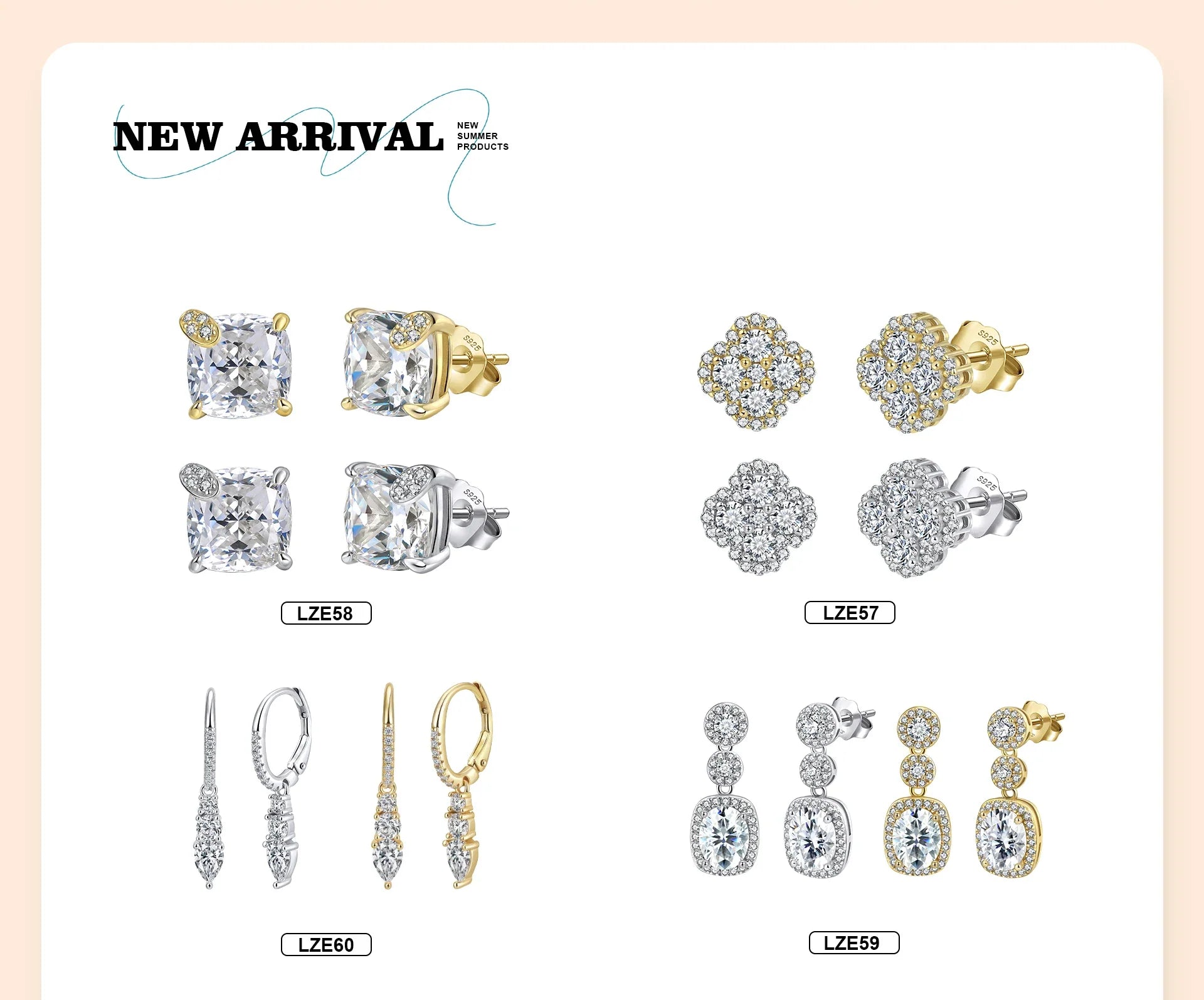Exquisite 925 Silver 8A Premium Zircon Pendant Necklace for Women Lucky Four-leaf Clover Wedding Jewelry LZN28