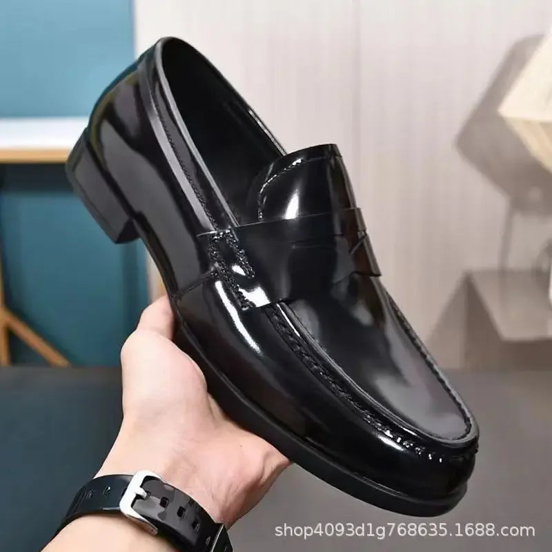 Men’s Premium Leather Slip-On Loafers – Comfortable Business & Casual Dress Shoes