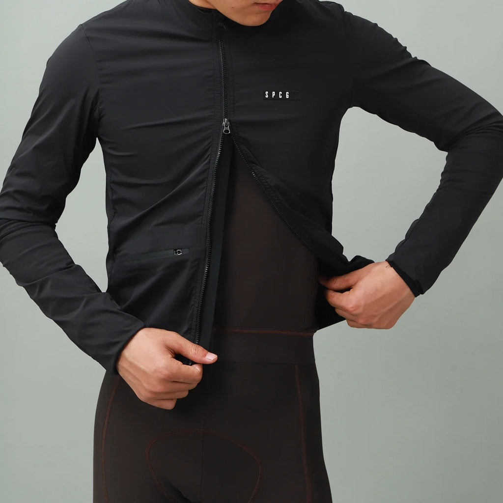 2024 New Season PRO Lightweight Windproof Cycling Jacket Road bike Wind Jacket Stretch Fabric With Zipper pocket PINK