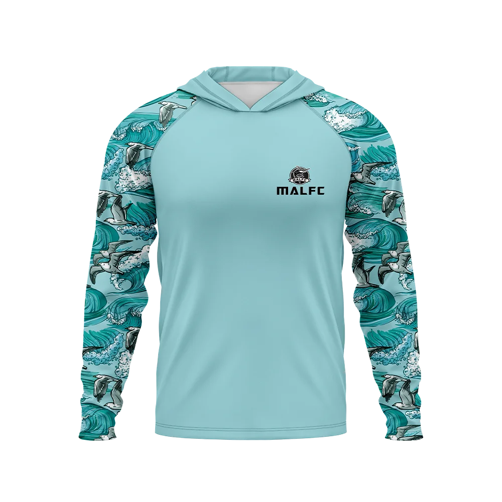 Men Hood Fishing Shirt long sleeve fishing t shirt uv protection Fishing Apparel