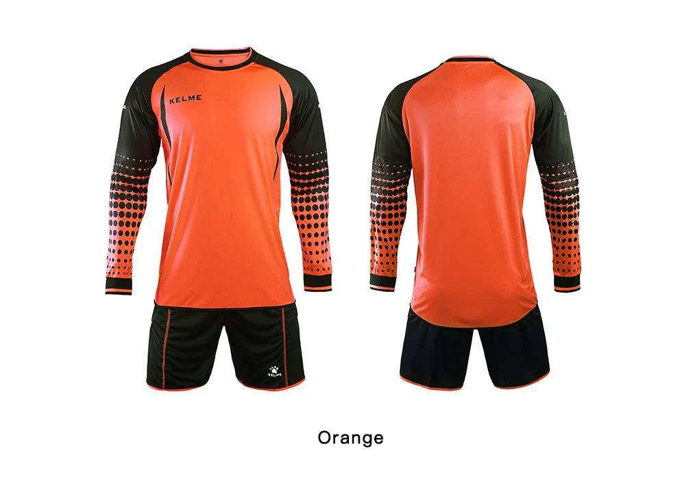 Goalkeeper Jersey Soccer Custom Goaile Jerseys Mens Long Sleeve Football Uniform Shorts Sponge Protector 9161ZB1002